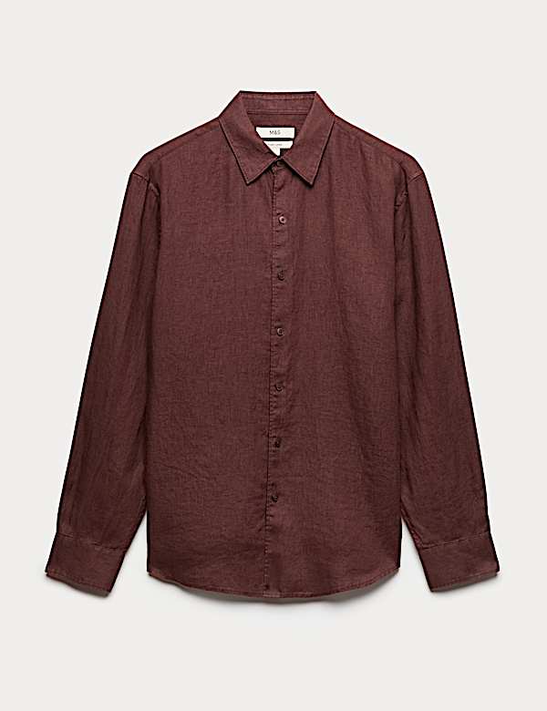 Regular Fit Pure Linen Shirt - US