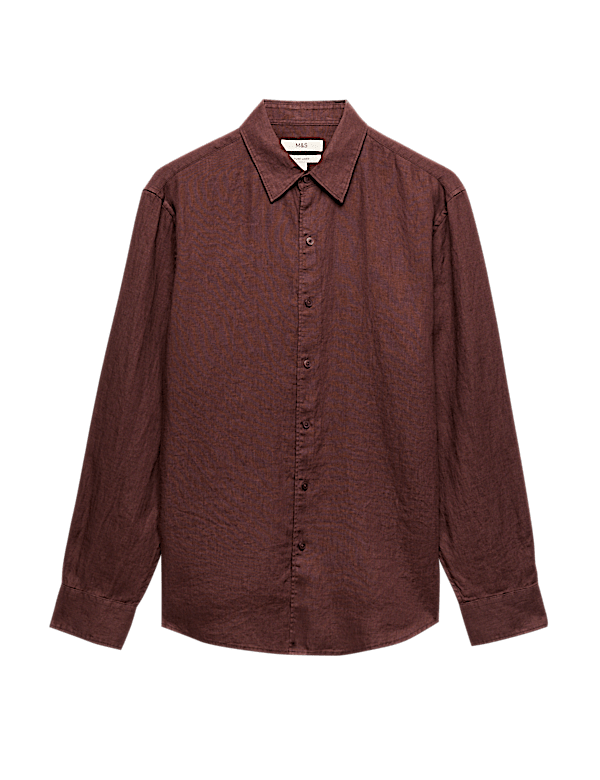 Regular Fit Pure Linen Shirt