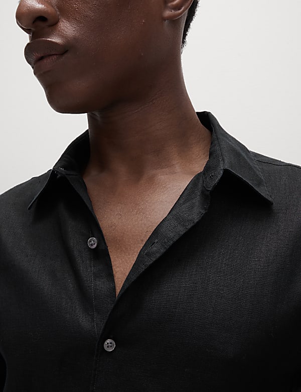 Slim Fit Pure Linen Shirt - SE