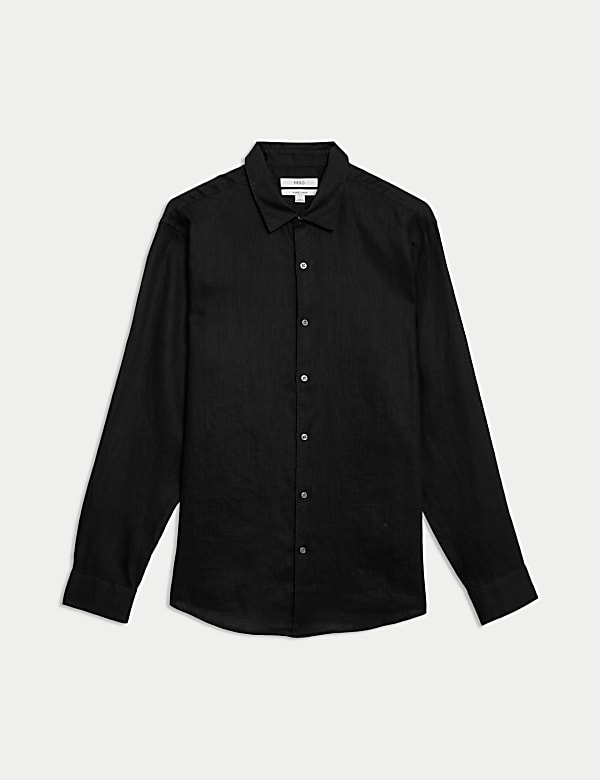 Slim Fit Pure Linen Shirt - SE