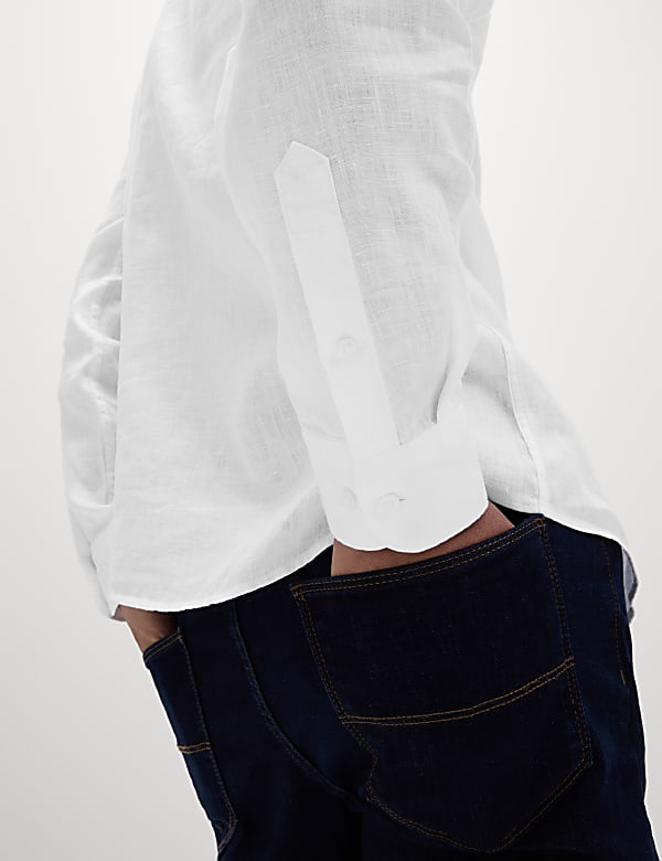 Slim Fit Pure Linen Shirt - VN