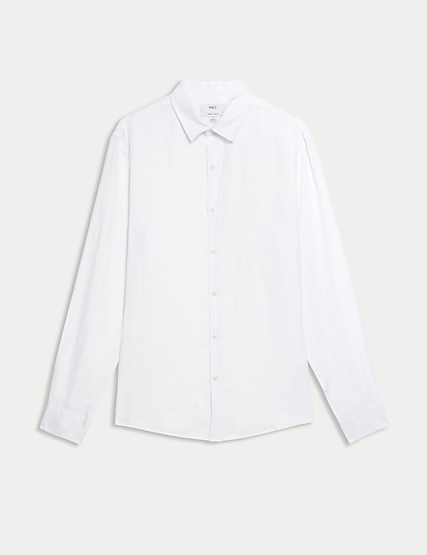 Slim Fit Pure Linen Shirt - VN