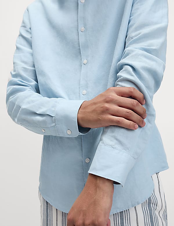 Cotton Linen Blend Shirt