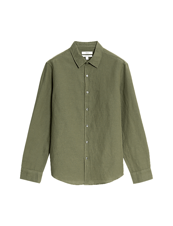 Cotton Linen Blend Shirt