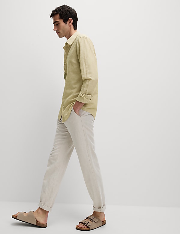 Cotton Linen Blend Shirt