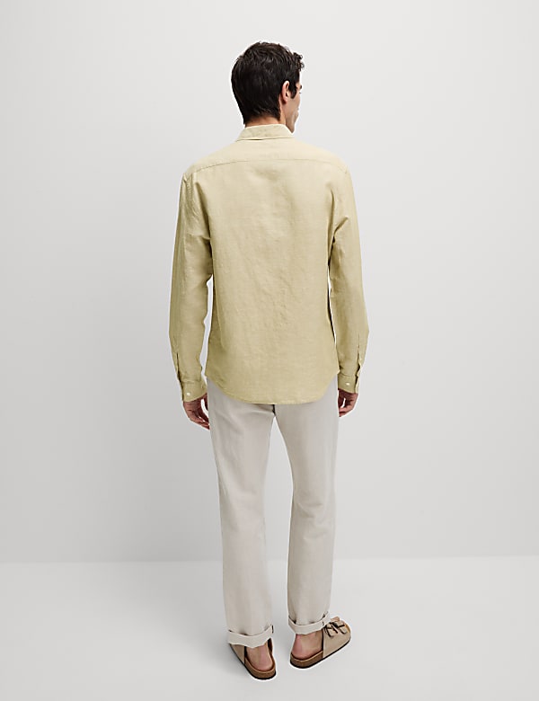 Cotton Linen Blend Shirt