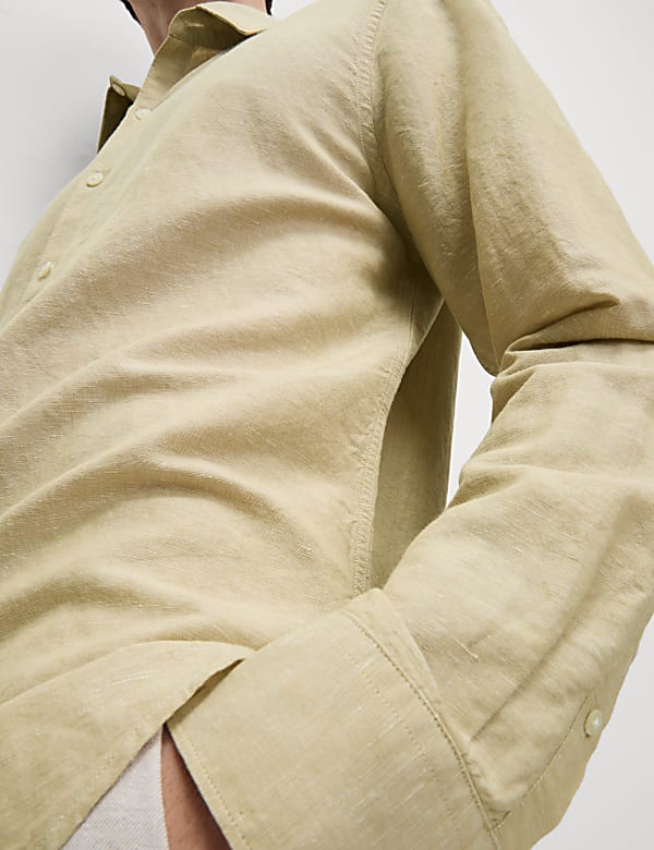 Cotton Linen Blend Shirt