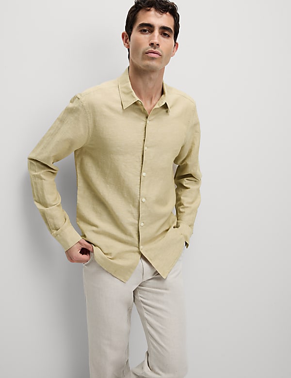 Cotton Linen Blend Shirt