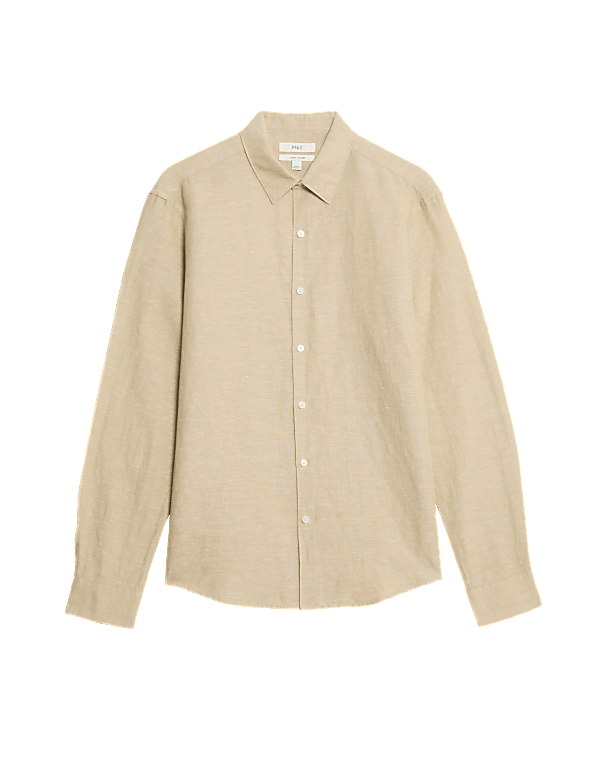 Cotton Linen Blend Shirt