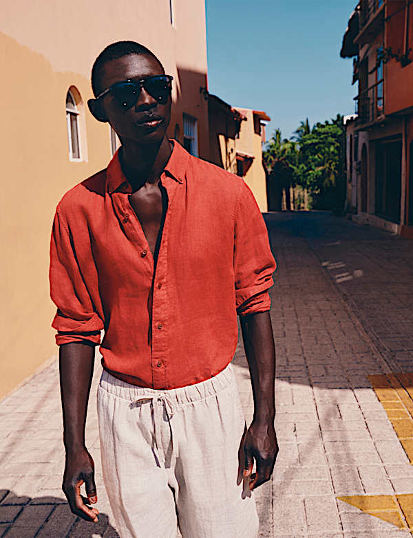 Pure Linen Garment Dye Shirt