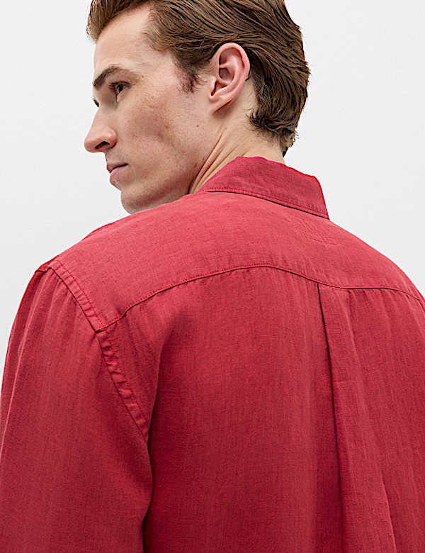 Pure Linen Garment Dye Shirt