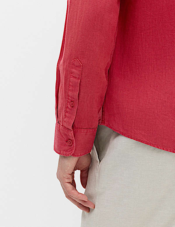 Pure Linen Garment Dye Shirt
