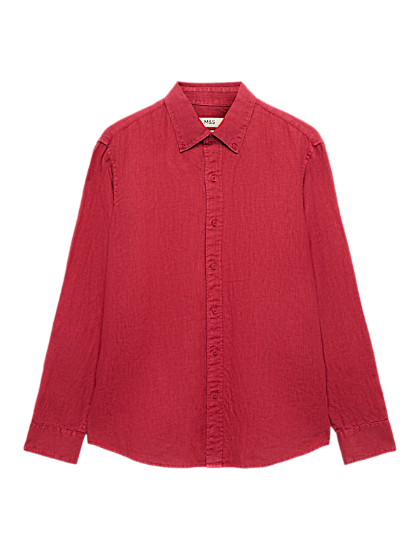 Pure Linen Garment Dye Shirt
