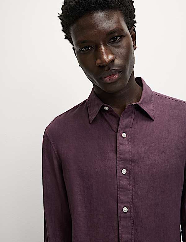 Pure Linen Garment Dye Shirt