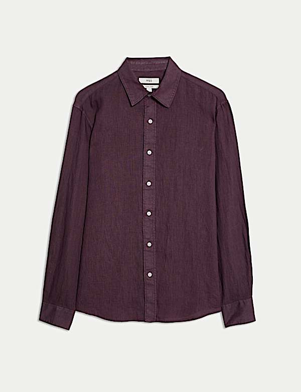 Pure Linen Garment Dye Shirt - CA