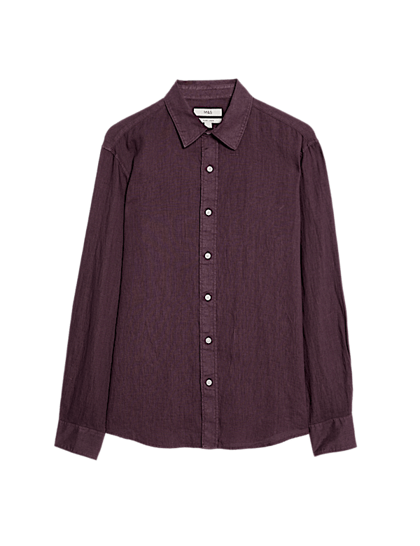 Pure Linen Garment Dye Shirt