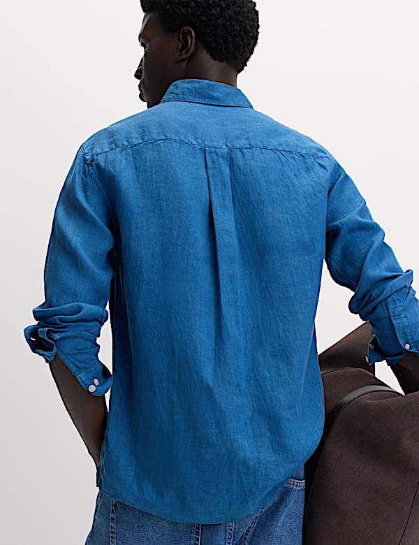 Pure Linen Garment Dye Shirt - EE