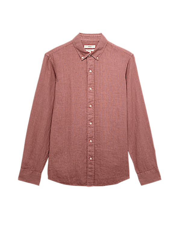 Pure Linen Garment Dye Shirt