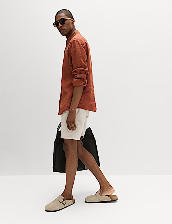 Pure Linen Garment Dye Shirt