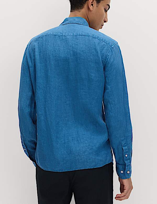Slim Fit Pure Linen Shirt - US