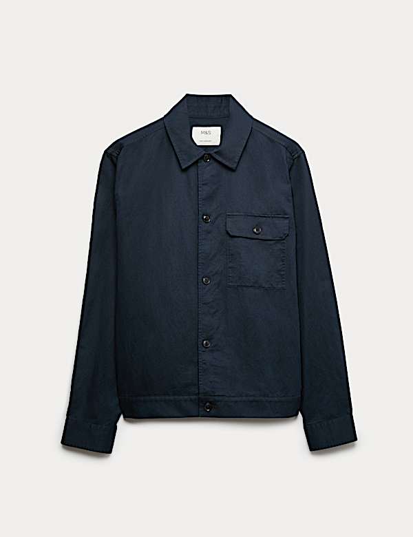 Cotton Linen Blend Overshirt - VN