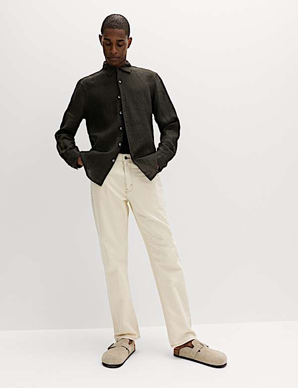 Pure Linen Check Shirt