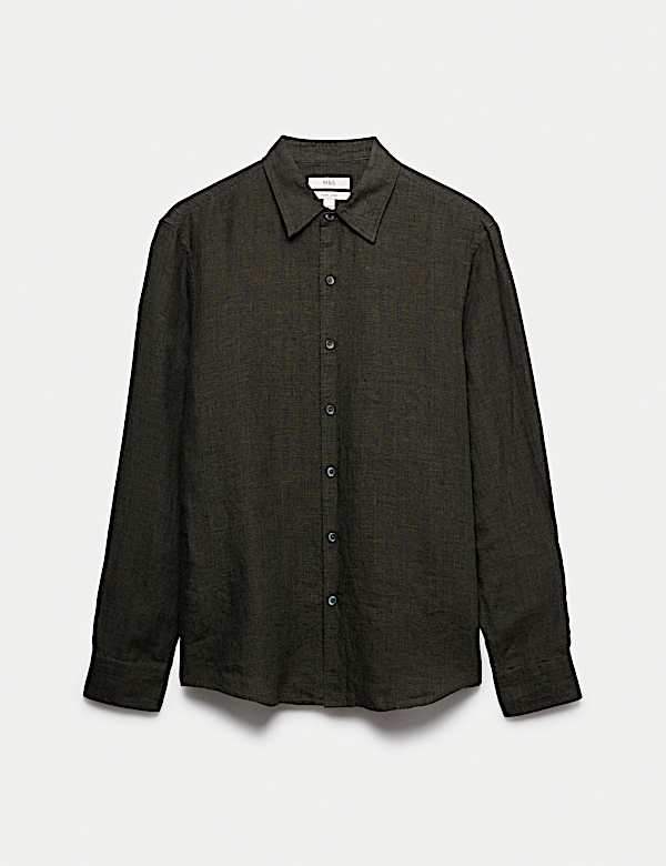 Pure Linen Check Shirt - MV