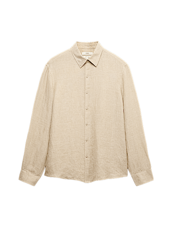 Pure Linen Check Shirt