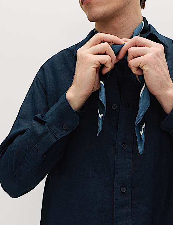 Relaxed Fit Pure Linen Shirt - RS