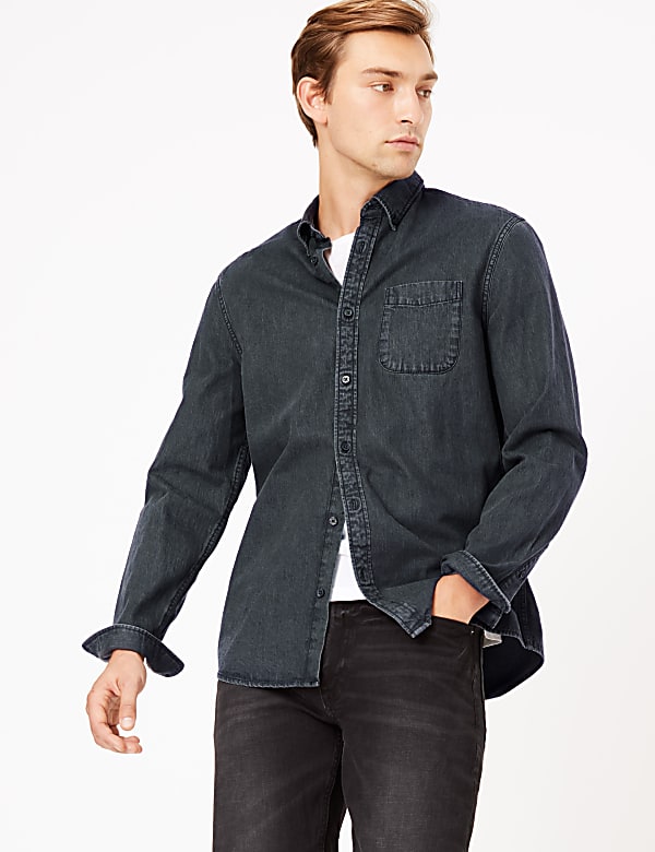 Pure Cotton Authentic Denim Shirt