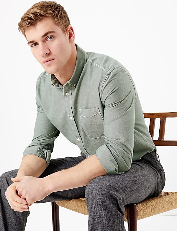 Pure Cotton Chambray Shirt