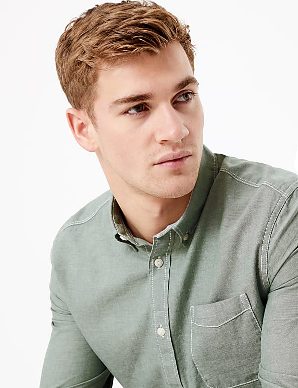 Pure Cotton Chambray Shirt