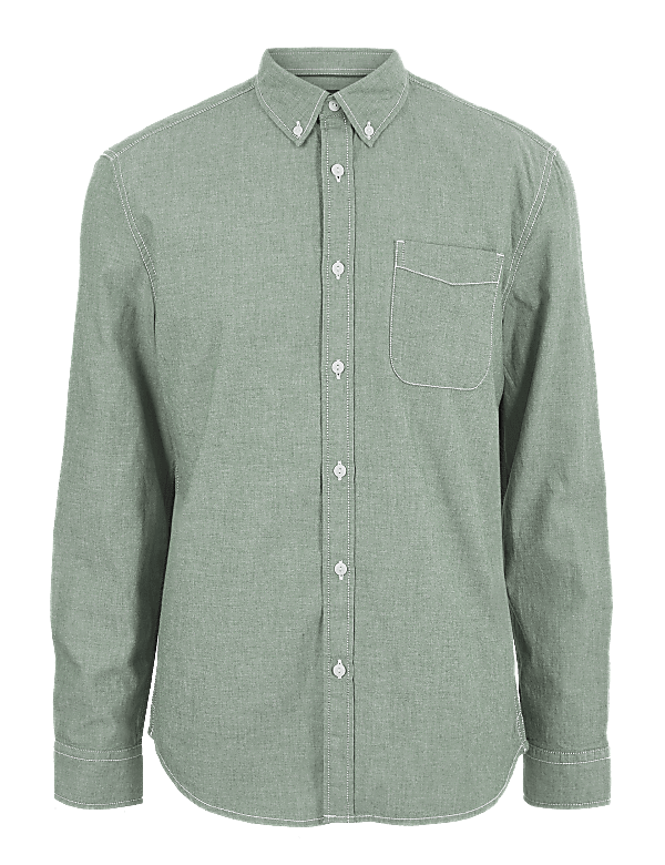 Pure Cotton Chambray Shirt