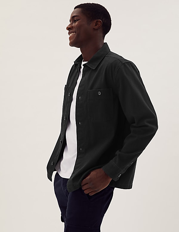Buy Denim Overshirt at Marks & Spencer