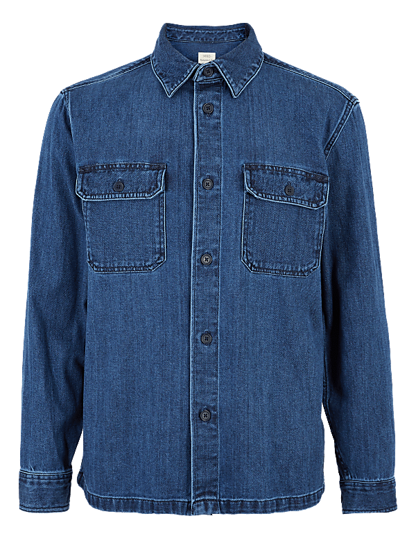 Denim Utility Overshirt