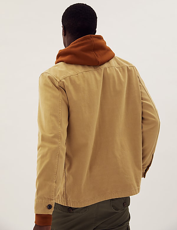 Pure Cotton Garment Dyed Overshirt