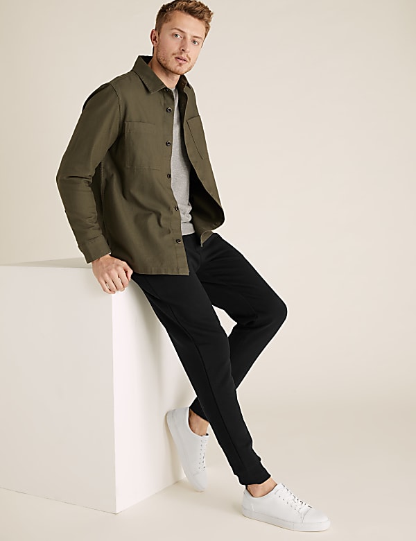 Pure Cotton Twill Utility Overshirt
