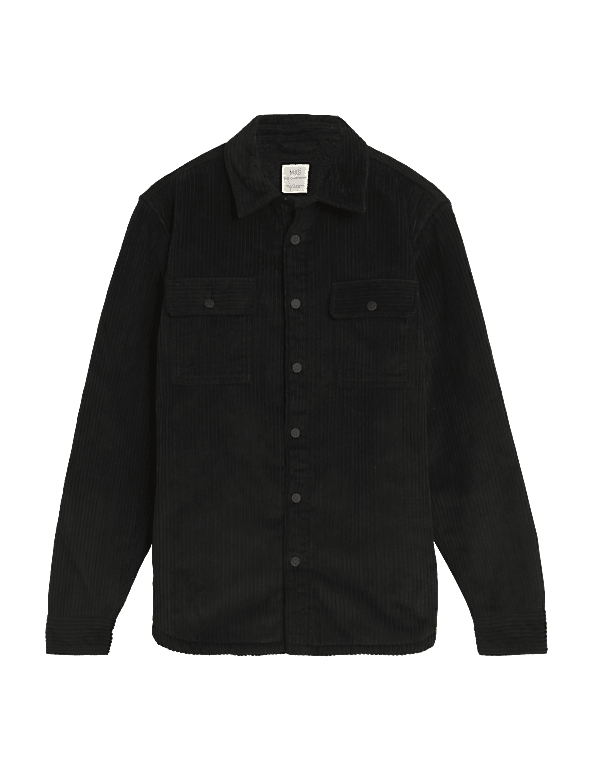 Borg Lined Corduroy Shacket