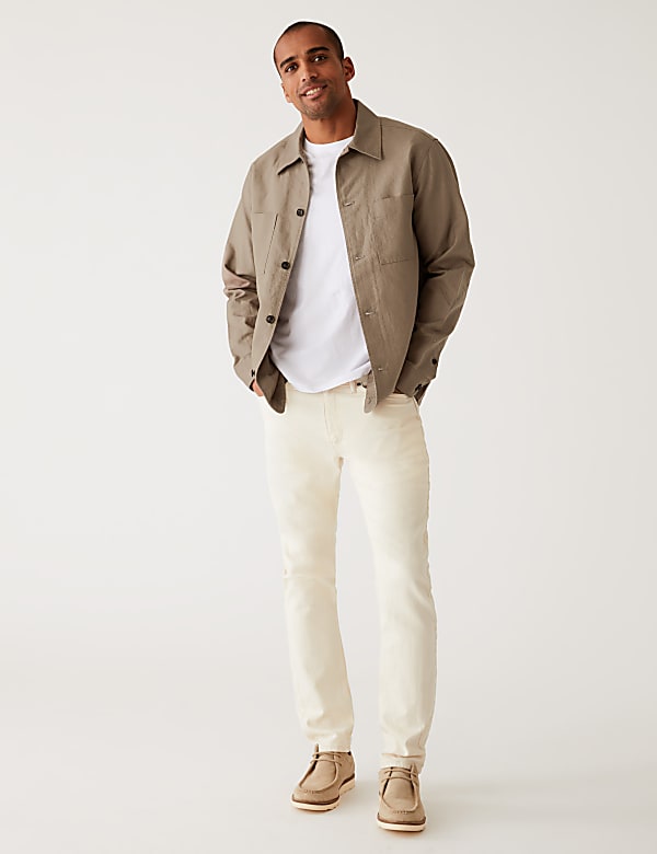 Linen Blend Overshirt