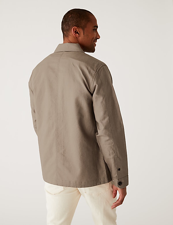Linen Blend Overshirt