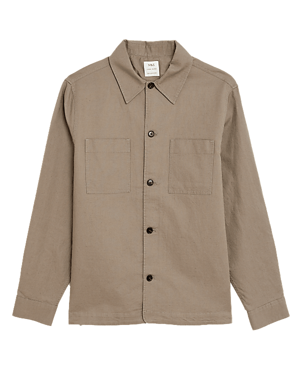 Linen Blend Overshirt