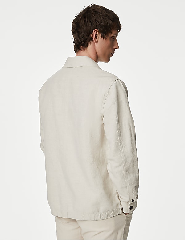 Linen Blend Overshirt