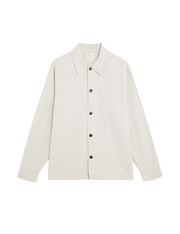 Linen Blend Overshirt