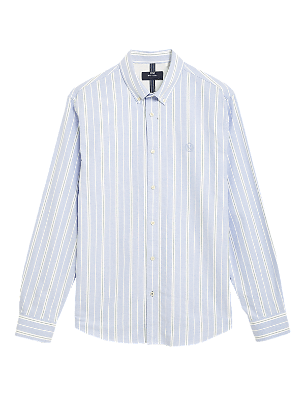 Pure Cotton Striped Oxford Shirt