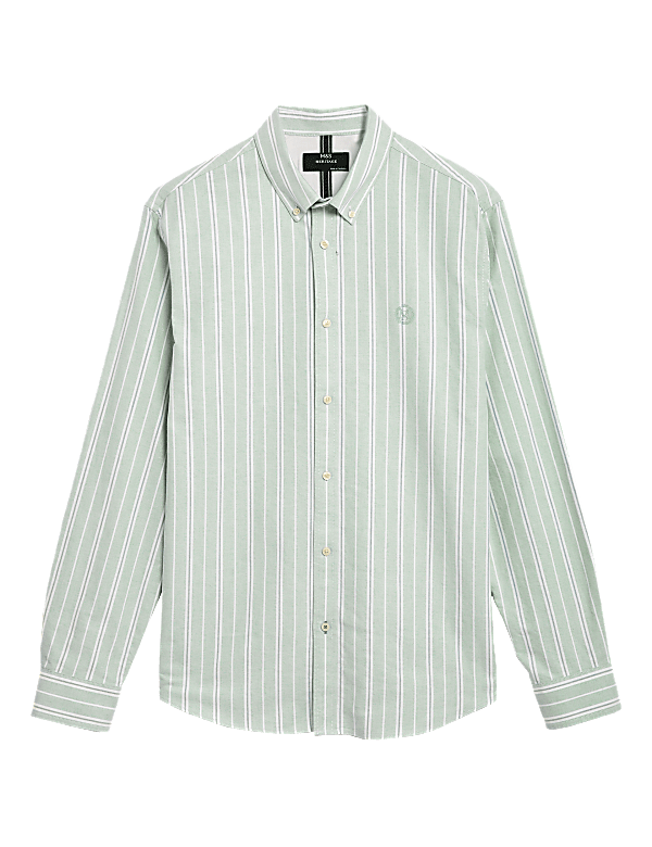 Pure Cotton Striped Oxford Shirt