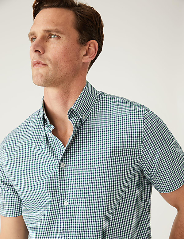 Pure Cotton Gingham Shirt