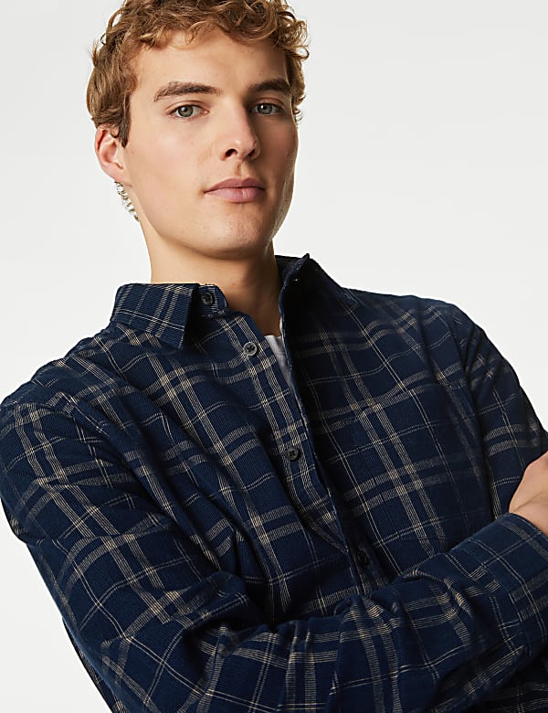 Corduroy Check Shirt