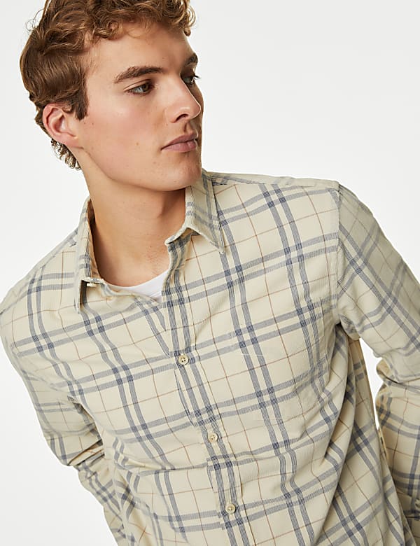Corduroy Check Shirt