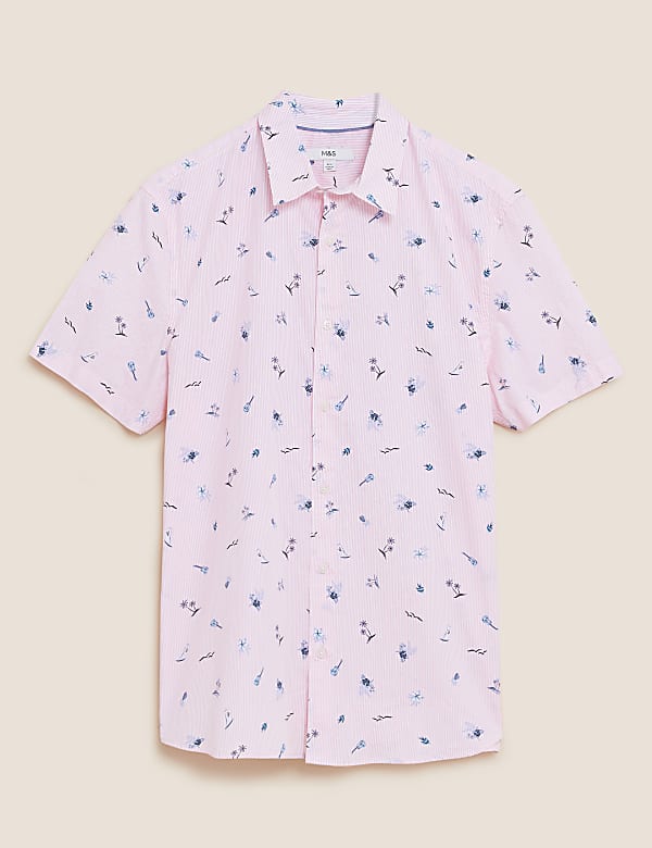 Pure Cotton Tropical Print Shirt