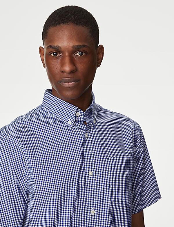 Gingham check shirt shop